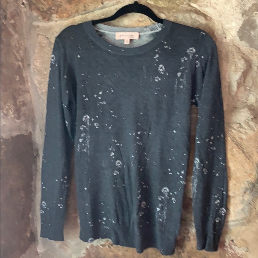 Philosophy Splatter Print Sweater